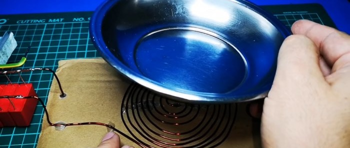 How to make the simplest induction hob with just 2 transistors