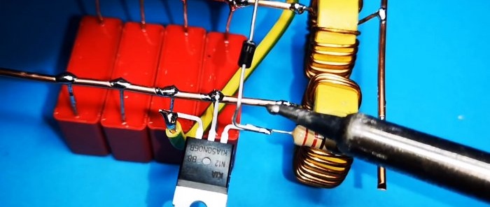 How to make the simplest induction hob with just 2 transistors