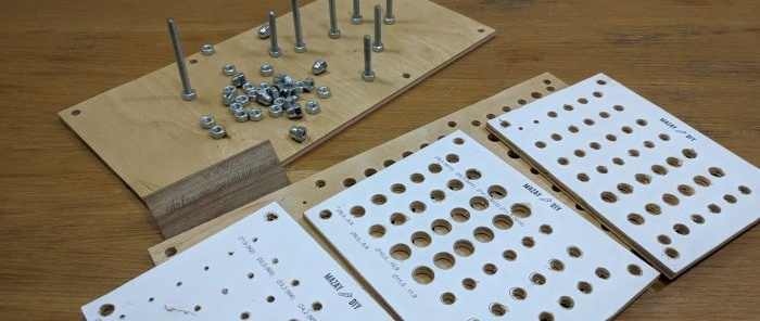 How to make a convenient and simple organizer for drills