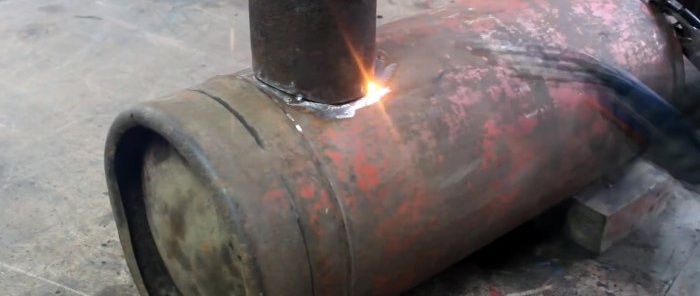 Come realizzare una semplice stufa da garage da una bombola del gas