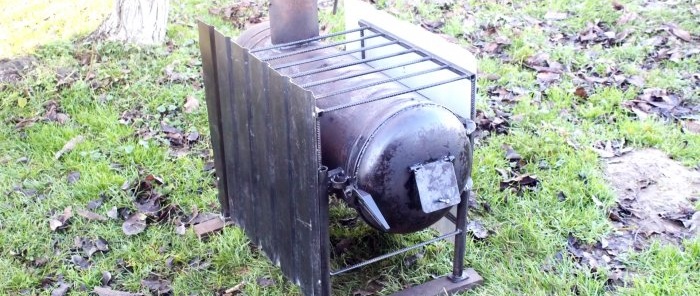 איך להכין תנור מוסך פשוט מבלון גז