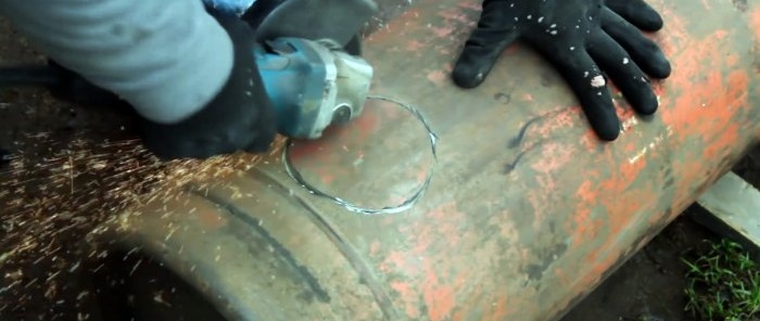 Sådan laver du en simpel garageovn fra en gascylinder