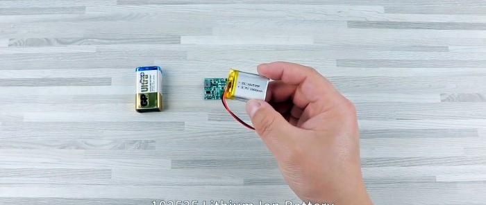 Како направити батерију од 9В са УСБ пуњењем