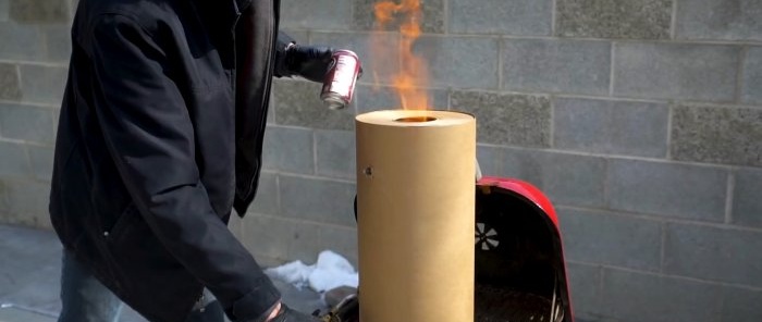 How to melt aluminum without a forge in a roll of plain paper