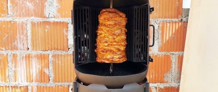 Cómo hacer una parrilla de carbón con una pequeña bombona de gas.