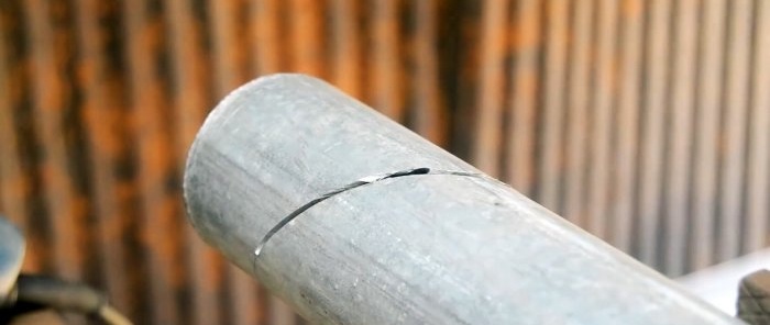 How to mark a pipe for precise cutting for welding a 90 degree elbow