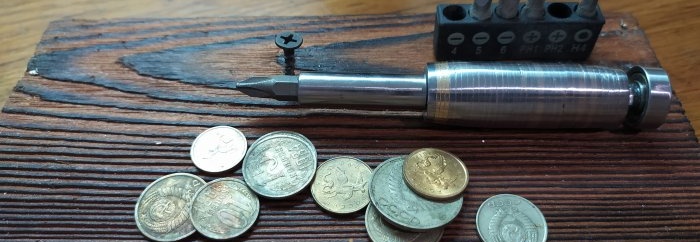 How to make an original screwdriver from Soviet coins