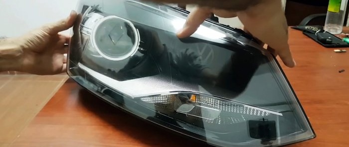 How to make cool tuning of car headlights yourself