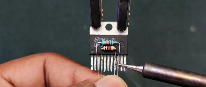 Hvordan lage en 100 W forsterker på en chip på en halvtime