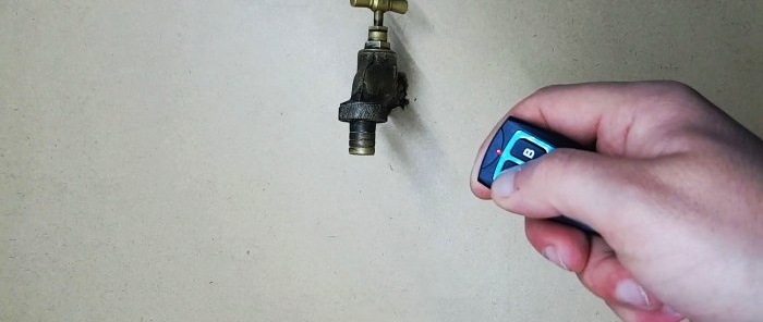 How to make a remote controlled faucet