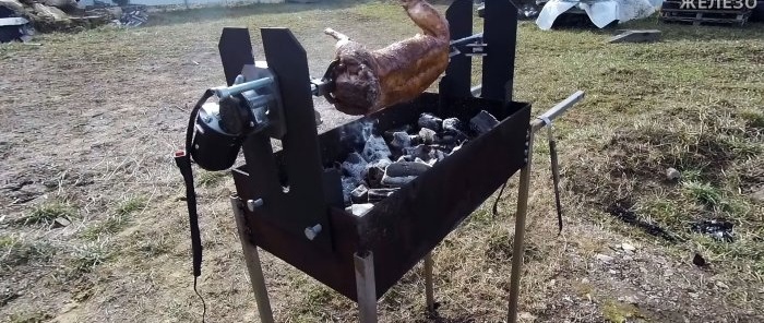 איך להכין גריל חשמלי לירוק ממנוע מגב שמשות