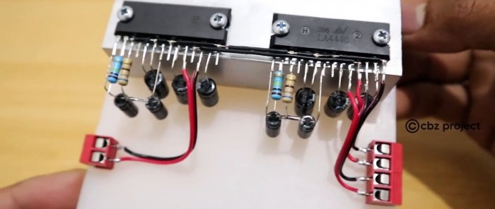 Πώς να φτιάξετε ένα απλό στερεοφωνικό σύστημα με bluetooth στο LA4440
