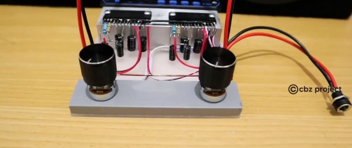 How to make a simple stereo system with bluetooth on LA4440