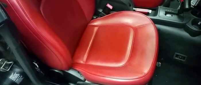 The paint has dried on the seats