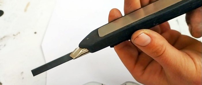 Cara membuat pisau alat tulis tersuai dengan tangan anda sendiri
