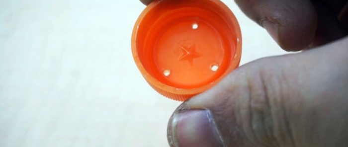 Drill holes in the lid