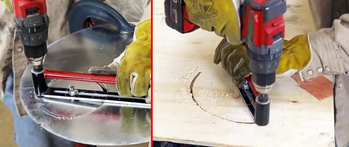 Sådan laver du et kompas til fræsning af huller med en skruetrækker
