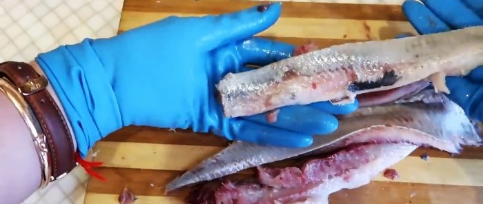 Boneless herring fillet