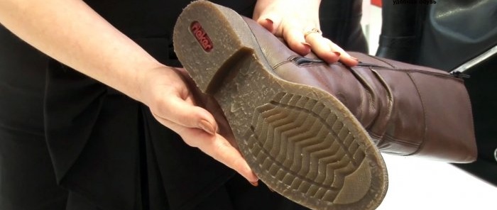 Lifehack How to make the sole of a shoe anti-slip - Evaluate the sole
