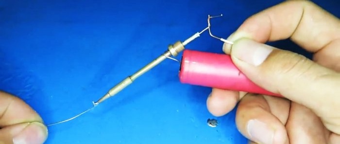 Jak vyrobit mini 3,7 V elektrickou páječku s rychlým ohřevem hrotu