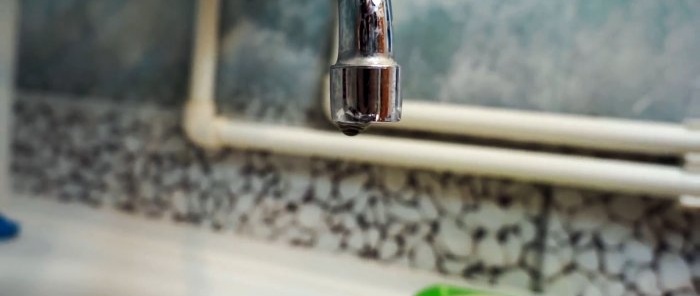 Repaired faucet no longer leaks