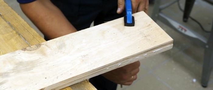 Gluing plywood blanks