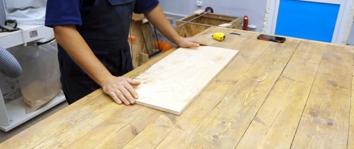 cortar 2 espacios en blanco de madera contrachapada de 12 mm
