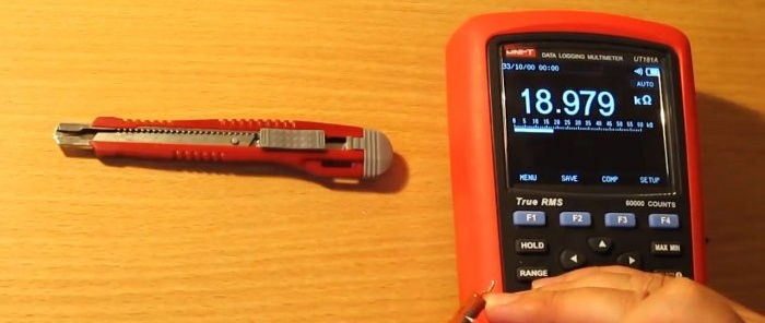 A Lifehack kiégett ellenállásának mérése egy tapasztalt rádióamatőrtől