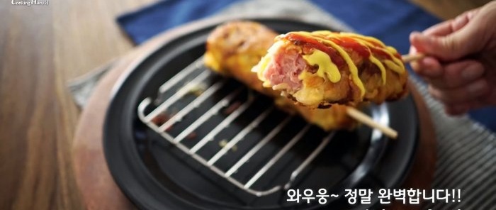 Hot dog de patata cruixent sense farina