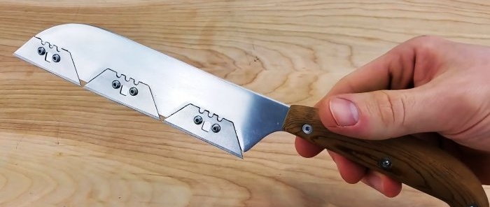 Cara membuat pisau dapur yang ringan dan tajam yang tidak memerlukan diasah