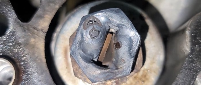 Weld the nut onto the bolt