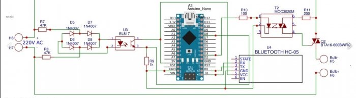 Circuit de dimmer pe Arduino