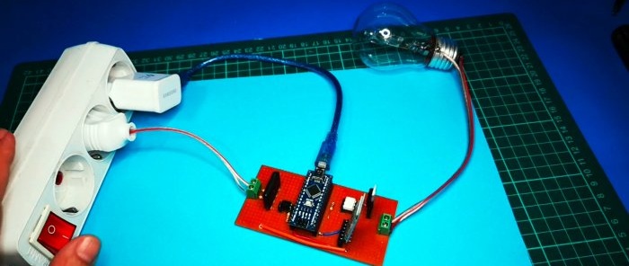 Arduino va fi alimentat dintr-un bloc separat de 5 V