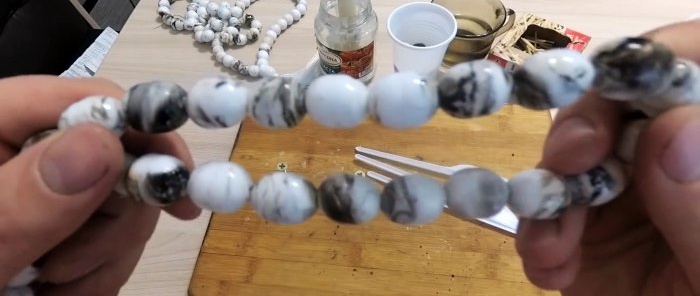 Having made the required number of beads, you can knit a rosary