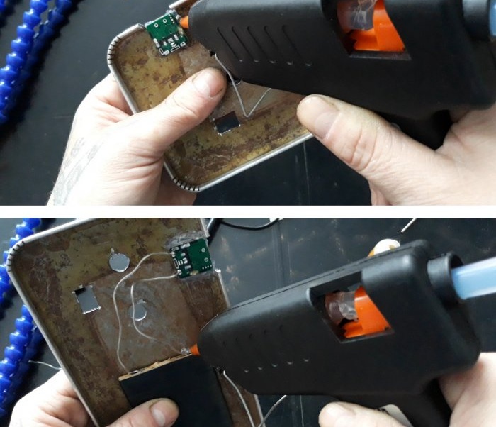 How to inexpensively assemble a third hand holder with a magnifying glass, light and fan