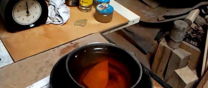 Cara memasak minyak asli untuk menghamili kayu