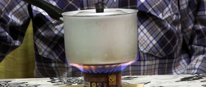 Kako napraviti alkoholni plamenik od limenke
