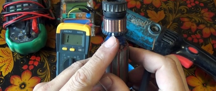 Kako izvršiti punu provjeru rotora i statora multimetrom koristeći kutnu brusilicu kao primjer