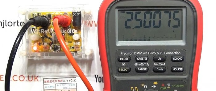 Hoe u de nauwkeurigheid van een multimeter kunt controleren en waarom elektronica thuis een referentiespanningsbron AD584 nodig heeft