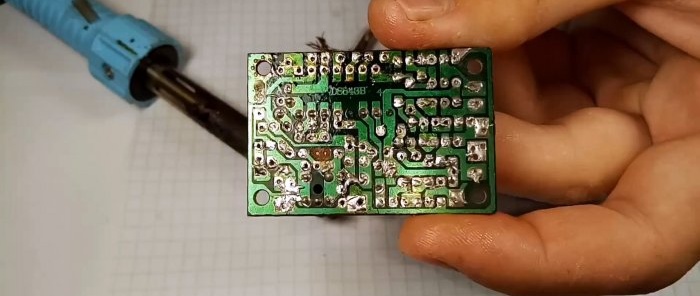 How to easily desolder any multi-legged part using a wire