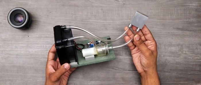 DIY mini ūdens dzesēšanas sistēma