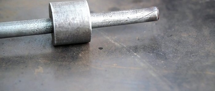 Ako vyrobiť sťahovák pre slepé ložiská z kotvy s reverzným kladivom