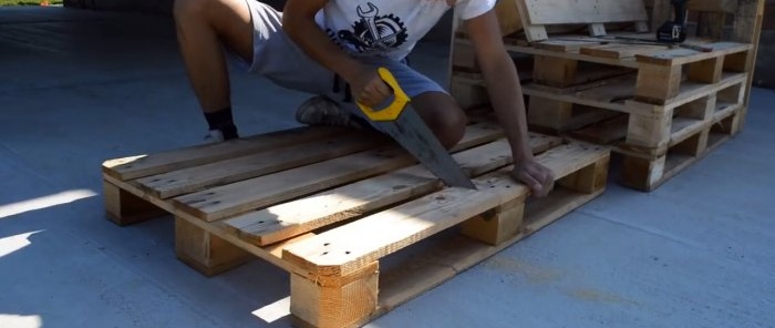 Comment fabriquer des meubles de jardin à partir de palettes