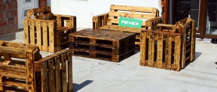 Cách làm đồ nội thất sân vườn từ pallet