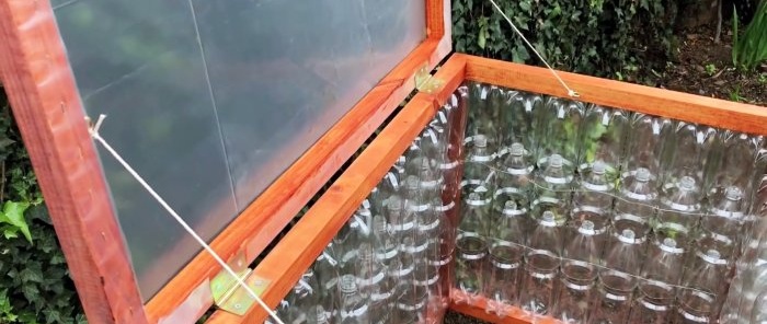 Egy házi készítésű üvegház ötlete PET-palackokból