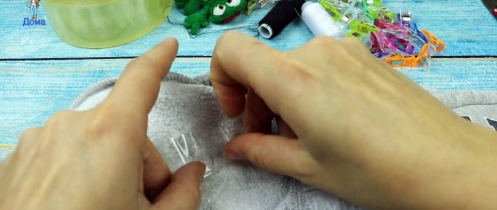 How to sew a hole neatly with a hidden seam, even if you are holding a needle for the first time in your life