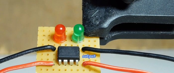 How to make a simple charging current indicator for a Li-ion battery