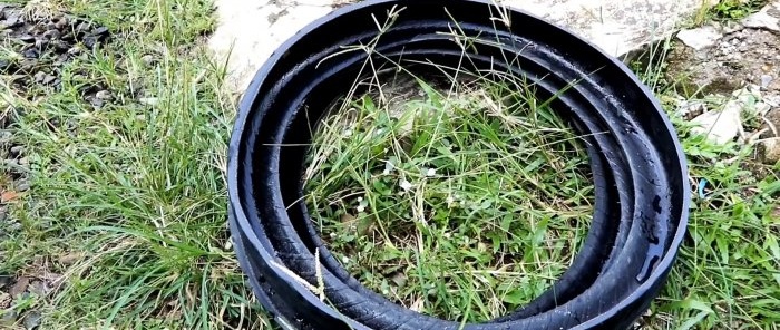 Cómo hacer una maceta de jardín con neumáticos de moto