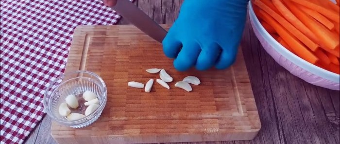 Мариновани пръчици от моркови за 10 минути