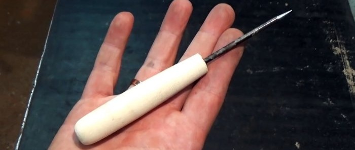 How to make a high-quality awl from trash